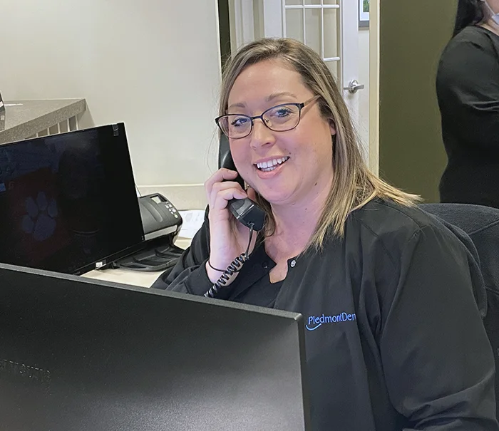 Friendly front desk at Piedmont Dental Rock Hill SC