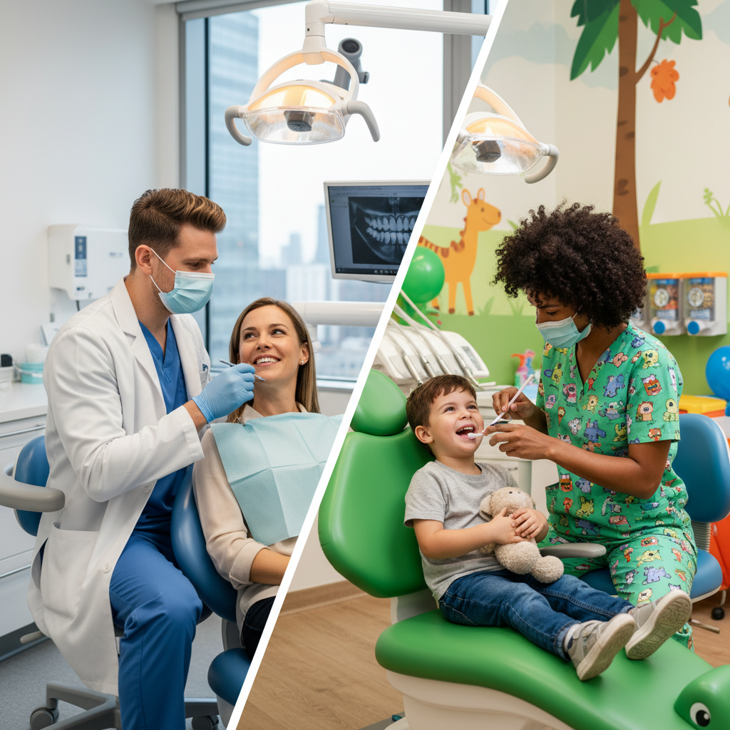 What is the difference between a family dentist and a pediatric dentist? - Piedmont Dental Rock Hill SC